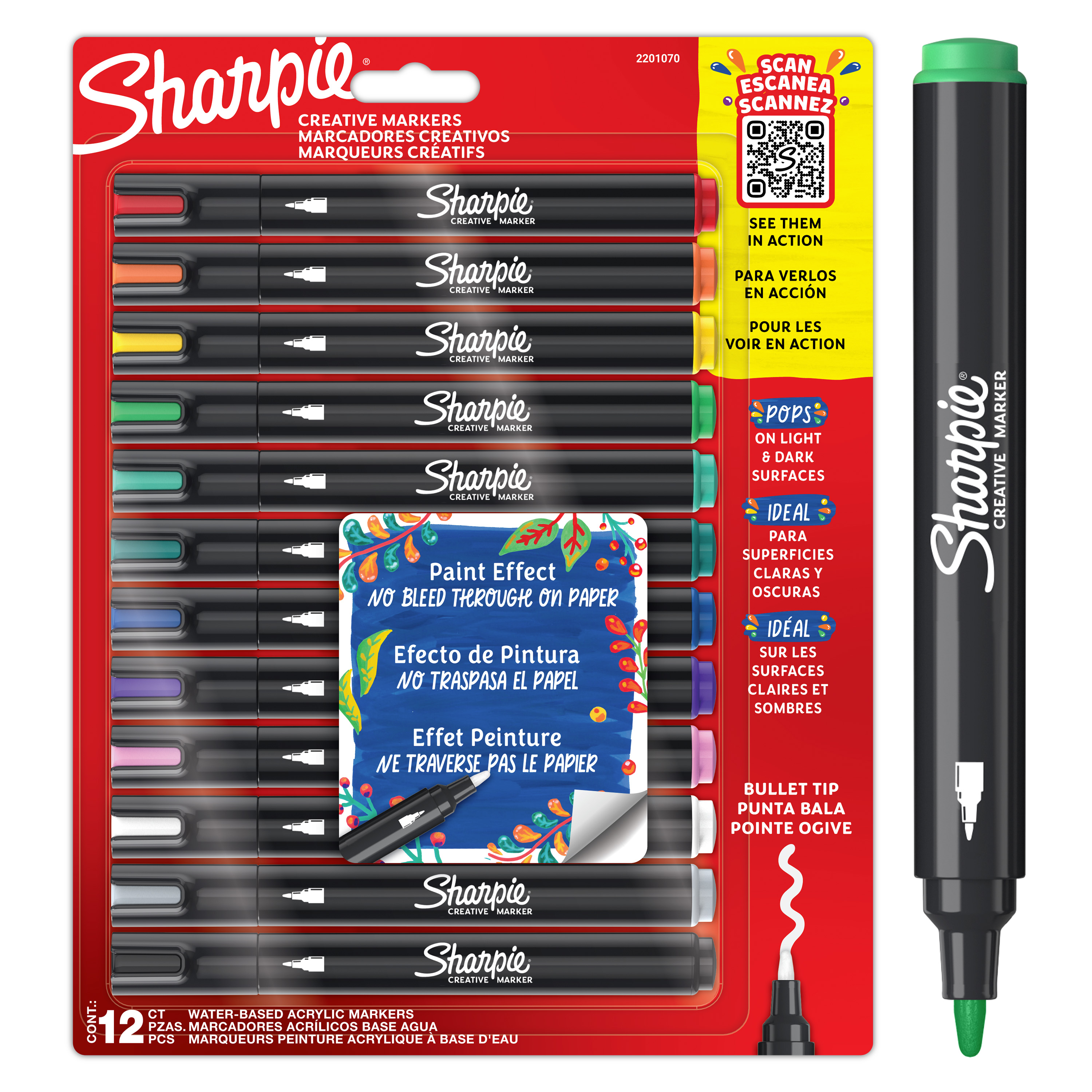 SHARPIE CREATIVE MARKER AST 12 (2201070)